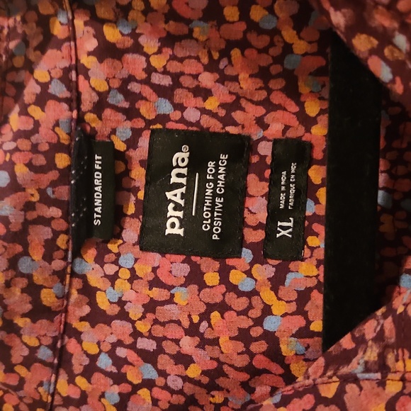 PrAna Stimmersee button down shirt size XL - Picture 3 of 5